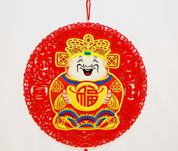 New Year Hanging Ornament—God of Wealthy